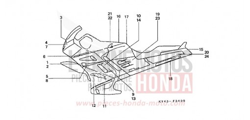 MARK/STRIPE (7) NSR125RN de 1992